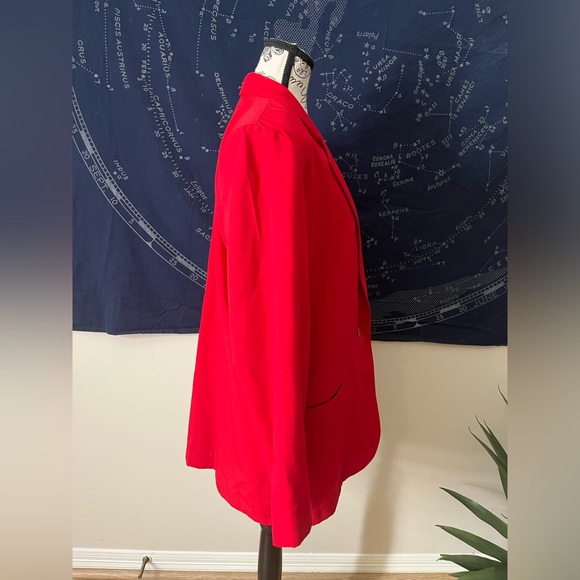 ❤️ Sag Harbor Red Blazer Jacket - Picture 4 of 6